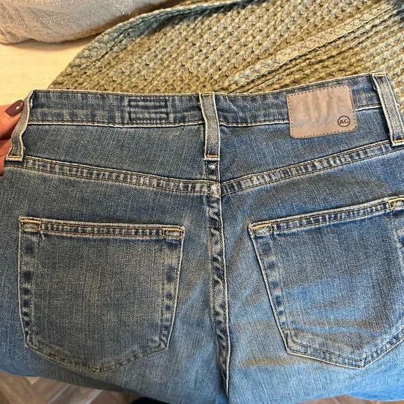 AG Adriano Goldschmied “The Phoebe” Distressed High Waisted Jeans Women’s 25R - Picture 7 of 12